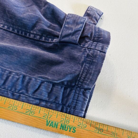 We The Free Can't Compare Slouch Pants Womens XS  Zip Pockets Buckle Cargo Blue - Picture 16 of 16